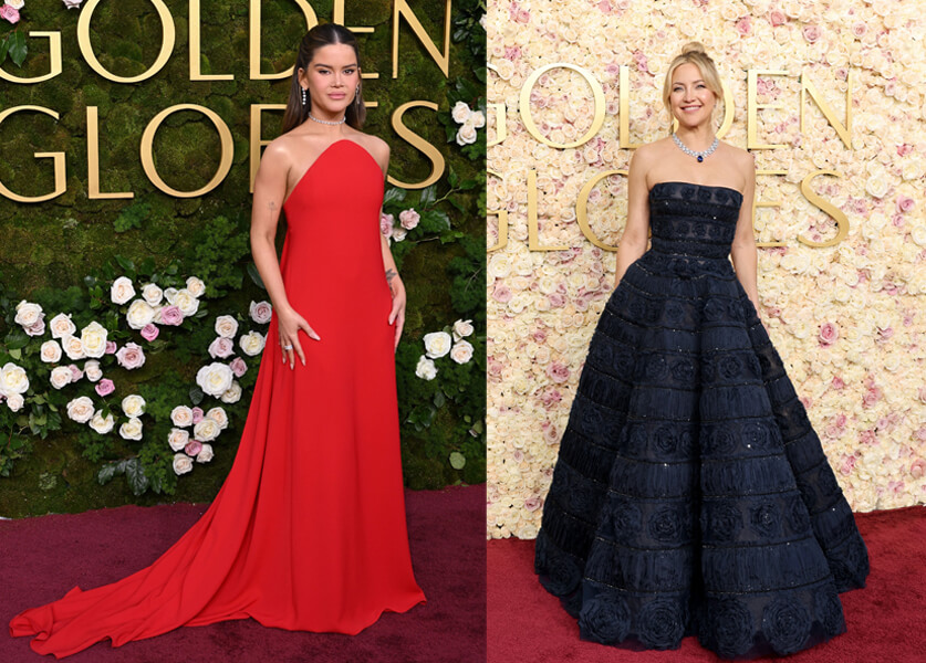 Celebrities Wearing Carolina Herrera at Golden Globes